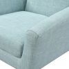 Mid Century Modern Upholstered Fabric Accent Chair;  Living Room;  Bedroom Leisure Single Sofa Chair (with Metal Legs);  TV armrest seat;  Suitable fo