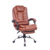 High Back Office Chair, Adjustable Ergonomic Office Chair, Executive PU Leather Swivel Work Chair with Lumbar Support, Computer Desk Chair with Footre