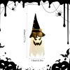 3PCS Halloween Decoration Glowing Wizard Ghost Hat Lamp Decor