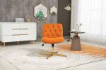COOLMORE Home Office Desk Chair, Vanity Chair, Modern Adjustable Home Computer Executive Chair Swivel Task Chair for Small Space, Living Room, Make-up