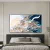 Hand Painted Oil Painting Original Flower Textured Wall Art 3D Abstrat Painting On Canvas Wall Decor Living Room Soft Color Textured Flower Wall Art S