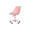 Home Office Desk Chair Computer Chair Fashion Ergonomic Task Working Chair with Wheels Height Adjustable Swivel PU Leather