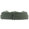 103.9" Modern Living Room Sofa Lamb Velvet Upholstered Couch Furniture for Home or Office,