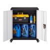 1 Shelf Metal Filing Cabinet, Storage File Cabinet with Lock for Home and Office