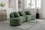 103.9" Modern Living Room Sofa Lamb Velvet Upholstered Couch Furniture for Home or Office,