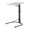 Folding Tray Table Portable Sofa TV Tray Laptop Desk C Side Adjustable Eating Dinner Coffee Table with 3 Adjustable Heights 3 Angles 55lbs Load Bearin