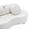103.9" Modern Living Room Sofa Lamb Velvet Upholstered Couch Furniture for Home or Office,