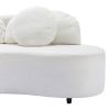103.9" Modern Living Room Sofa Lamb Velvet Upholstered Couch Furniture for Home or Office,