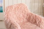 Modern Faux fur home office chair;  fluffy chair for girls;  makeup vanity Chair