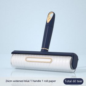 Lent Remover Portable Household Drum (Option: 24cm Blue Gold Lent Remover)