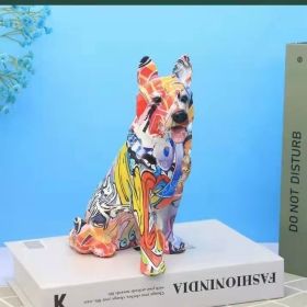 Water Transfer Printing Graffiti Colorful Dachshund German Shepherd Dog Home Birthday Gift Decoration (Option: German Shepherd Dog Letters)