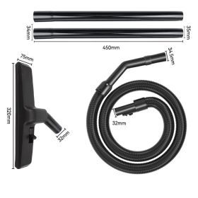 Vacuum Cleaner Accessories Hose Straight Tube Floor Brush (Option: Three Piece Set)