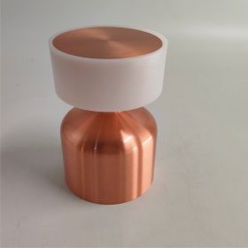 Mini Metal Table Lamp Retro Charging Lamp Creative Dumbbell Night Light (Option: Space Silver-Barbell-US)