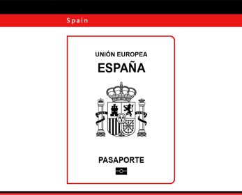 Head Layer Cowhide Passport Protective Cover Document Clip (Option: Spain-Coffee)