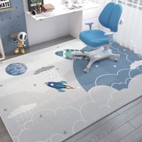 Children's Room Baby Crawling Blanket Stain-resistant Crystal Velvet Carpet (Option: Children's Fun Park 06-80x160cm)