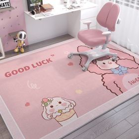 Children's Room Baby Crawling Blanket Stain-resistant Crystal Velvet Carpet (Option: Cone Girl-200X300CM)