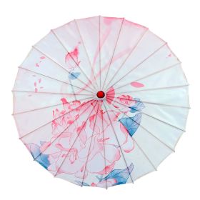 Ancient Style Oil Paper Silk Umbrella Chinese Style (Option: 17 Style-82cm)