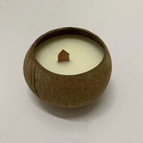 Coconut Shell Aromatherapy Candle Container Indoor Long-lasting Home Sleep (Option: Jasmine Flower Flavor)